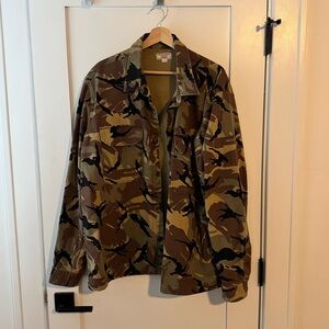 Wallace & Barnes Camo Overshirt SZ XXL